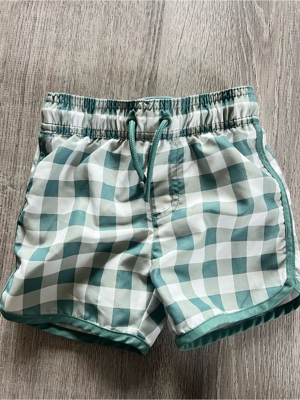 Cat & Jack Mint Green Kids Swim Trunks